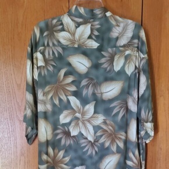 Campia Moda Men's 100% Rayon Short Sleeve Hawaiian Button-Front Shirt Size L - Picture 9 of 9